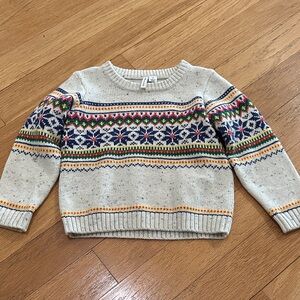Janie and Jack Multicolor Fair Isle Sweater